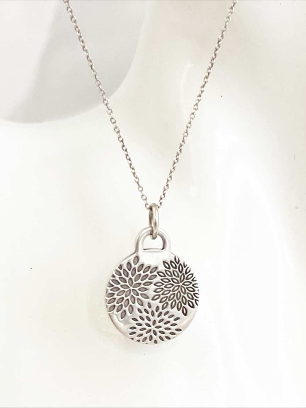 TIFFANY & Co Necklace Pendant 925 Floral Go Women 2018 Limited Edition Stamped